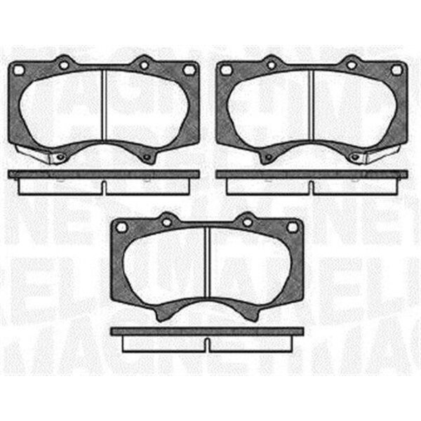 MAGNETI MARELLI 363916060409 Bremsbelagsatz, Scheibenbremse