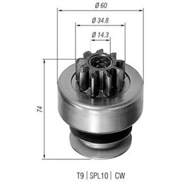 MAGNETI MARELLI 940113020101 Ritzel, Starter