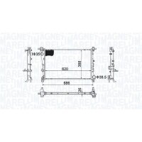MAGNETI MARELLI 350213203800 Kühler, Motorkühlung