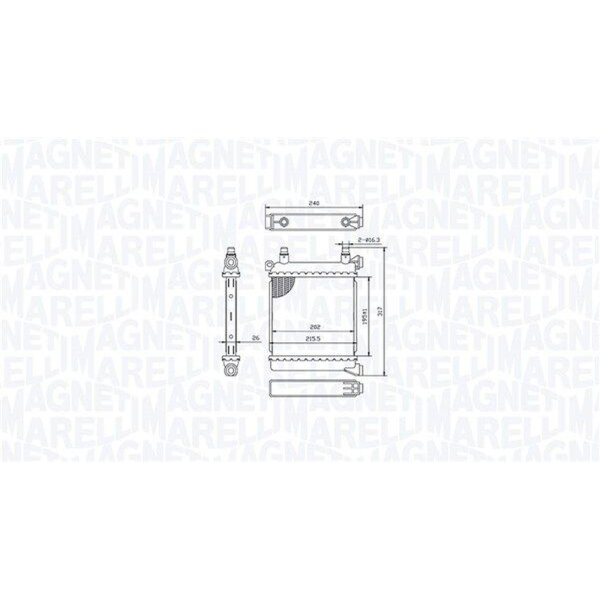 MAGNETI MARELLI 350213214500 Kühler, Motorkühlung