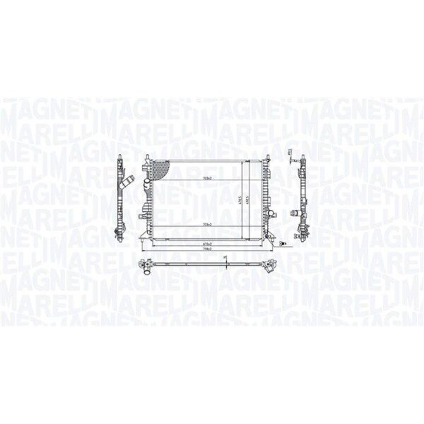 MAGNETI MARELLI 350213215700 Kühler, Motorkühlung