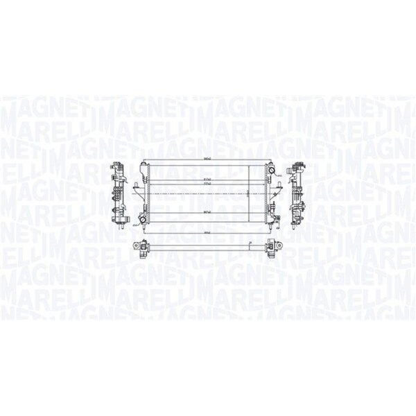 MAGNETI MARELLI 350213216900 Kühler, Motorkühlung