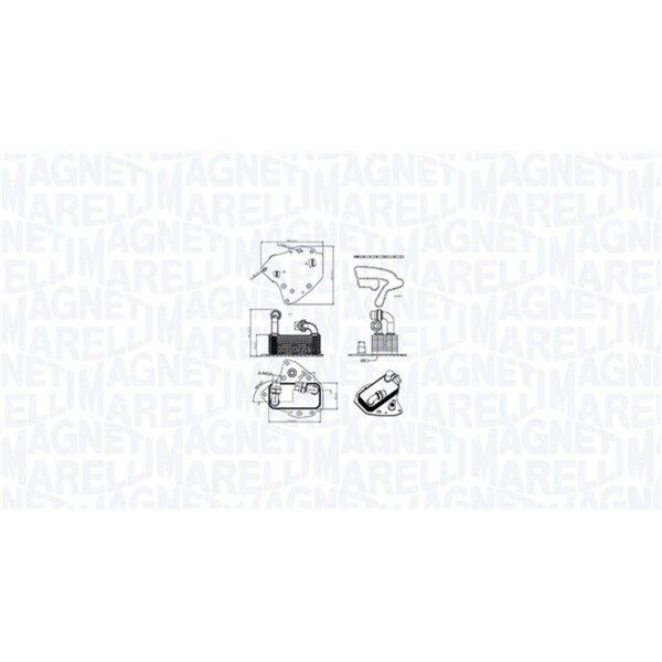 MAGNETI MARELLI 350300000600 Ölkühler, Motoröl