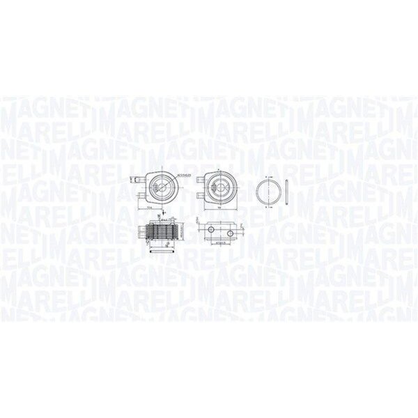 MAGNETI MARELLI 350300001900 Ölkühler, Motoröl