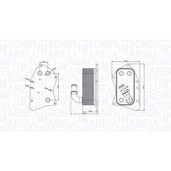 MAGNETI MARELLI 350300002300 Ölkühler, Motoröl