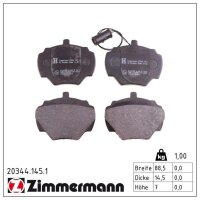 ZIMMERMANN 20344.145.1 Bremsbelagsatz, Scheibenbremse