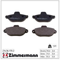 ZIMMERMANN 21436.170.2 Bremsbelagsatz, Scheibenbremse