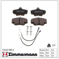 ZIMMERMANN 21463.180.2 Bremsbelagsatz, Scheibenbremse