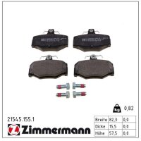ZIMMERMANN 21545.155.1 Bremsbelagsatz, Scheibenbremse