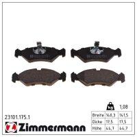 ZIMMERMANN 23101.175.1 Bremsbelagsatz, Scheibenbremse
