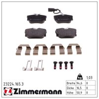 ZIMMERMANN 23224.165.3 Bremsbelagsatz, Scheibenbremse