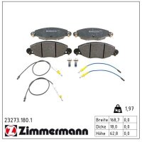 ZIMMERMANN 23273.180.1 Bremsbelagsatz, Scheibenbremse