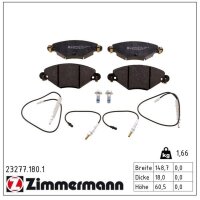 ZIMMERMANN 23277.180.1 Bremsbelagsatz, Scheibenbremse