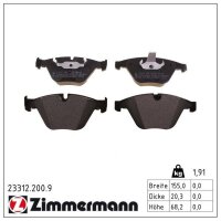 ZIMMERMANN 23312.200.9 Bremsbelagsatz, Scheibenbremse