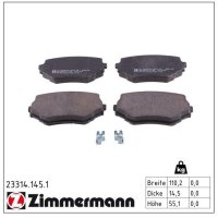 ZIMMERMANN 23314.145.1 Bremsbelagsatz, Scheibenbremse
