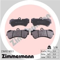 ZIMMERMANN 23692.165.1 Bremsbelagsatz, Scheibenbremse