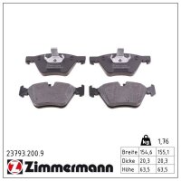 ZIMMERMANN 23793.200.9 Bremsbelagsatz, Scheibenbremse
