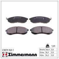ZIMMERMANN 23879.160.1 Bremsbelagsatz, Scheibenbremse