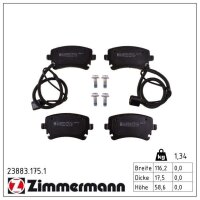 ZIMMERMANN 23883.175.1 Bremsbelagsatz, Scheibenbremse