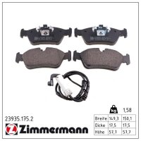 ZIMMERMANN 23935.175.2 Bremsbelagsatz, Scheibenbremse