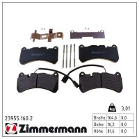 ZIMMERMANN 23955.160.2 Bremsbelagsatz, Scheibenbremse