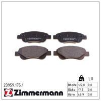 ZIMMERMANN 23959.175.1 Bremsbelagsatz, Scheibenbremse