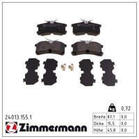 ZIMMERMANN 24013.155.1 Bremsbelagsatz, Scheibenbremse