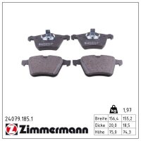 ZIMMERMANN 24079.185.1 Bremsbelagsatz, Scheibenbremse