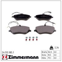 ZIMMERMANN 24133.185.1 Bremsbelagsatz, Scheibenbremse