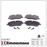 ZIMMERMANN 24191.180.1 Bremsbelagsatz, Scheibenbremse