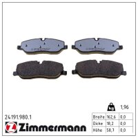 ZIMMERMANN 24191.980.1 Bremsbelagsatz, Scheibenbremse