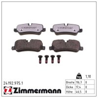 ZIMMERMANN 24192.975.1 Bremsbelagsatz, Scheibenbremse