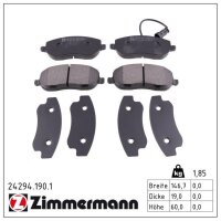 ZIMMERMANN 24294.190.1 Bremsbelagsatz, Scheibenbremse