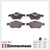ZIMMERMANN 24535.180.1 Bremsbelagsatz, Scheibenbremse