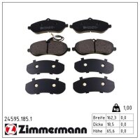 ZIMMERMANN 24595.185.1 Bremsbelagsatz, Scheibenbremse