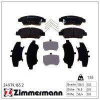 ZIMMERMANN 24979.165.2 Bremsbelagsatz, Scheibenbremse