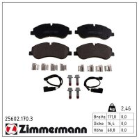 ZIMMERMANN 25602.170.3 Bremsbelagsatz, Scheibenbremse