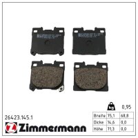 ZIMMERMANN 26423.145.1 Bremsbelagsatz, Scheibenbremse