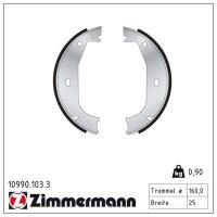 ZIMMERMANN 10990.103.3 Bremsbackensatz, Feststellbremse
