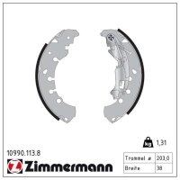 ZIMMERMANN 10990.113.8 Bremsbackensatz