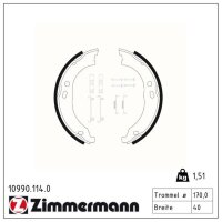 ZIMMERMANN 10990.114.0 Bremsbackensatz, Feststellbremse