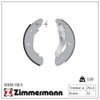 ZIMMERMANN 10990.118.9 Bremsbackensatz