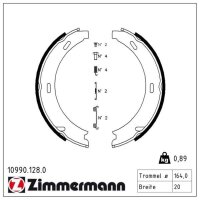 ZIMMERMANN 10990.128.0 Bremsbackensatz, Feststellbremse