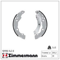 ZIMMERMANN 10990.142.0 Bremsbackensatz
