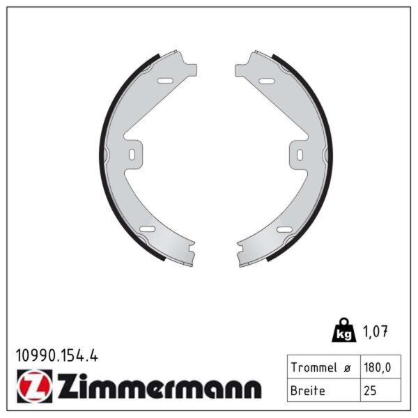 ZIMMERMANN 10990.154.4 Bremsbackensatz, Feststellbremse