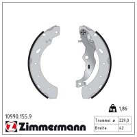 ZIMMERMANN 10990.155.9 Bremsbackensatz