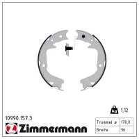 ZIMMERMANN 10990.157.3 Bremsbackensatz, Feststellbremse