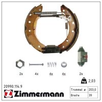 ZIMMERMANN 20990.114.9 Bremsbackensatz