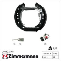 ZIMMERMANN 20990.127.9 Bremsbackensatz