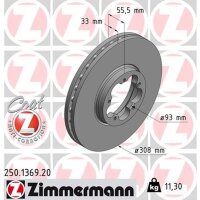 ZIMMERMANN 250.1369.20 Bremsscheibe
